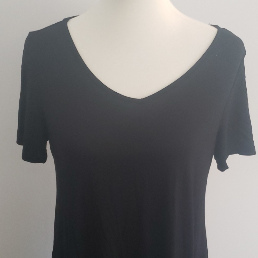 Asymmetrical Black Dress NWOT - Picture 2 of 6